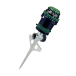 Orbit H2O-Six Rotating 6-Pattern Gear-Drive Sprinkler on Zinc Spike