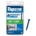 Tapcon 1/4 in. x 1-3/4 in. Hex-Washer-Head Concrete Anchors (25-Pack)