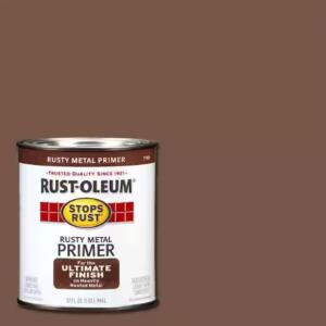 Rust-Oleum - 1 qt. Flat Rusty Metal Interior/Exterior Oil Based Primer