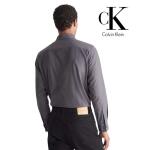 Calvin Klein Men Oxford Classic Shirt Forged Iron Size S