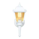 Hampton Bay 13.5 in. 1-Light White Outdoor Wall Light Fixture with Clear Glass