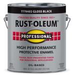 Rust-Oleum Professional - 1 gal. High Performance Protective Enamel Gloss Black Oil-Based Interior/Exterior Paint