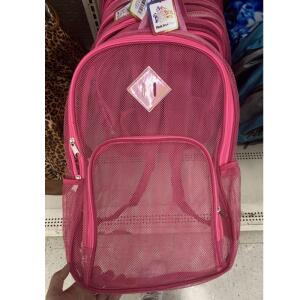 Color Breeze Mesh Backpack Pink Size 16"