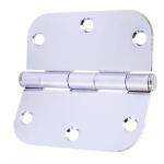 Everbilt Door Hinge (3-Pack) 3-1/2 in. x 5/8 in. Radius Chrome Squeak-Free