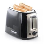 Better Chef Cool Touch Wide-Slot Toaster Black Grey