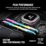 CORSAIR VENGEANCE RGB PRO SL DDR4 RAM 32GB 2x16GB Desktop Computer Memory - Black