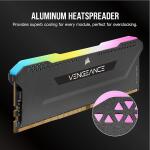 CORSAIR VENGEANCE RGB PRO SL DDR4 RAM 32GB 2x16GB Desktop Computer Memory - Black