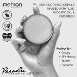 Mehron Makeup Paradise AQ (40 g, Metallic Silver): Water-activated face and body paint for stage, screen, special FX, beauty, cosplay, and Halloween.