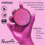 Mehron Makeup Paradise AQ (40 g, Metallic Fuchsia): Water-activated face and body paint for stage, screen, special FX, beauty, cosplay, and Halloween.