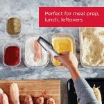 Rubbermaid Brilliance BPA-Free Airtight Food Storage Containers, Clear Set of 2 (9.6 Cup), perfect for lunch, meal prep, and leftovers (4 pcs)