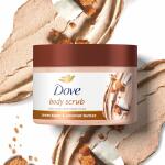 Dove Scrub Brown Sugar & Coconut Butter, 10.5 oz, For Silky Smooth Skin Body Scrub Exfoliates & Restores Skin's Natural Nutrients