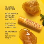 Burt's Bees Lip Balm Stocking Stuffers, Natural Origin Lip Care (4-Pack), Moisturizing Lip Care Christmas Gifts, Original Beeswax with Vitamin E & Peppermint Oil