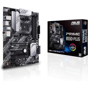 ASUS Prime B550-PLUS AMD AM4 Zen 3 Ryzen 5000 and 3rd Gen Ryzen ATX Motherboard