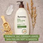 Aveeno Daily Moisturizer, 18 fl. oz, Pack of 1, Body Lotion, For Dry Skin, Prebiotic Oat Fragrance Free