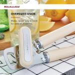 KitchenAid Classic Multifunction Can & Bottle Opener, 8.34 Inch (Almond Cream)