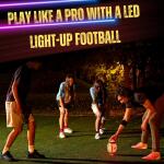 TOMLEON Glow in The Dark Football - Orange