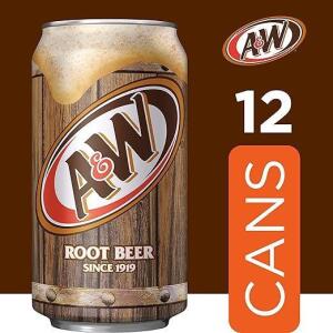 A&W (Pack of 12) 12 fl oz Cans, Root Beer Soda