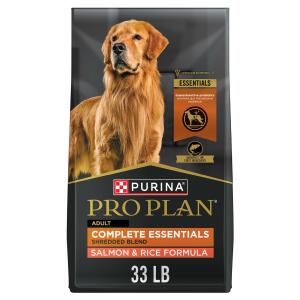 Purina Pro Plan Complete Essentials Shredded Blend Adult Dry Dog Food - Salmon & Rice 33lb