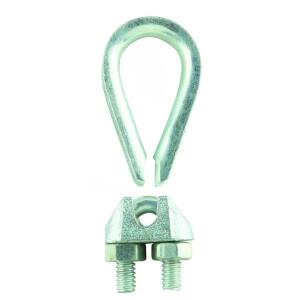 Everbilt 1/16 in. Zinc-Plated Clamp Set (4-Pack)