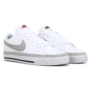 Nike Men's Court Legacy Leather Sneaker White/Grey