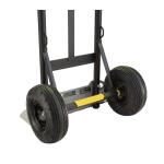 Gorilla800 lbs. Capacity Convertible Steel Hand Truck, Wide Dual Mode Adjustable Height Handle, Simple/Safe Flatbed Conversion (GH2-8)