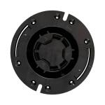 Oatey Fast Set 3 in. Outside Fit 4 in. Inside Fit ABS Open Hub Toilet Flange with Test Cap and Plastic Ring (435562)