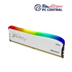 Kingston 16GB FURY Beast DDR4 RGB Special Edition RAM (White, 2 x 8GB) 