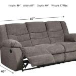 Ashley Tulen (Gray) Reclining Sofa