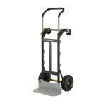 Gorilla800 lbs. Capacity Convertible Steel Hand Truck, Wide Dual Mode Adjustable Height Handle, Simple/Safe Flatbed Conversion (GH2-8)