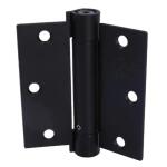 Everbilt 4 in. Square Radius Spring Adjustable Door Hinge Matte Black