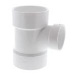 NIBCO 3 in. x 3 in. x 2 in. PVC DWV All Hub Sanitary Tee Fitting