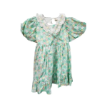 Baby Girl Smock Dress Green With Flower