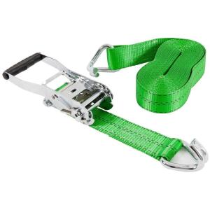 KeeperChrome Heavy-Duty Ratchet Tie Down Strap 30 ft. x 2 in. 3,333 lbs with Double J Hook (47374)