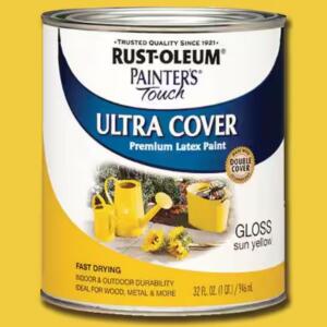 Rust-Oleum Painter's Touch - 32 oz. Ultra Cover Gloss Sun Yellow General Purpose Paint