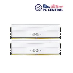 Silicon Power 64GB Zenith 6000 MHz DDR5 Desktop Memory Kit (2 x 32GB, White)