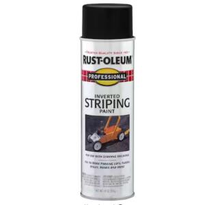 Rust-Oleum Professional - 18 oz. Flat Black Inverted Striping Spray Paint