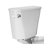 Everbilt Universal Mount Brass Toilet Tank Lever in White and Chrome (225441-W)