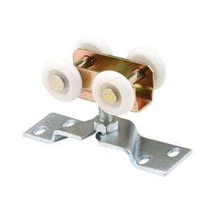 Prime-Line Four 1 in. Nylon Rollers Stamped Steel, Bi-Fold Door Roller Assembly