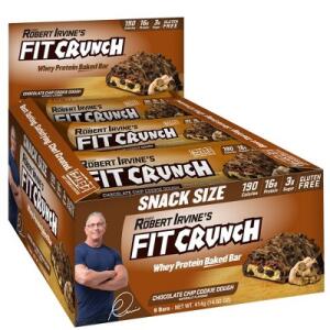 FITCRUNCH Chocolate Chip Cookie Dough Baked Snack Bar - 9ct