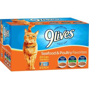 9Lives (5.5Oz,24Cans) Cat Food Variety Pack