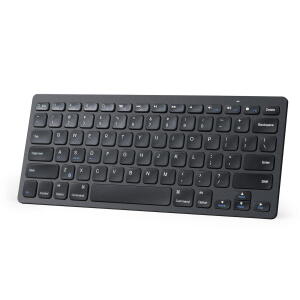 Black - Anker Bluetooth Ultra-Slim Keyboard for iPad, Galaxy Tabs and Other Mobile Devices