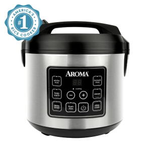 New - Aroma® 20-Cup Programmable Rice & Grain Cooker and Multi-Cooker