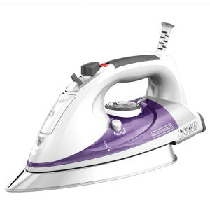 BLACK+DECKER Professional Steam Iron, Purple, IR1350S