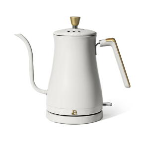 White Icing - Beautiful 1-Liter Electric Gooseneck Kettle 1200 W by Drew Barrymore