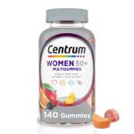 140 Ct Centrum Multigummies, Gummy Vitamins for Women 50+, Multivitamin Supplement, Assorted Fruit Flavor