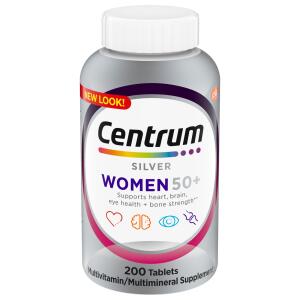 Centrum Silver Multivitamin Supplement for Women 50 Plus, 200 Count