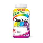 Centrum 250 Ct Multivitamin and Multimineral Tablets with Iron for Women