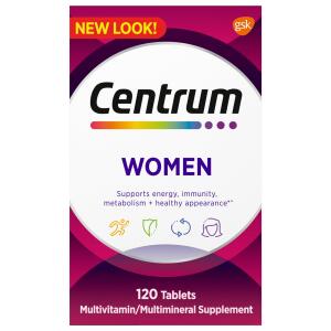 120 Count Centrum Women's Multivitamin Supplement Tablets