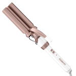 White and Rose Gold, Conair CD704DGN Double Ceramic Triple Barrel Hair Waver