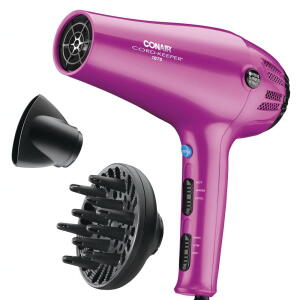  Pink - Conair 1875 Watt Cord-Keeper Hair Dryer with Ionic Conditioning